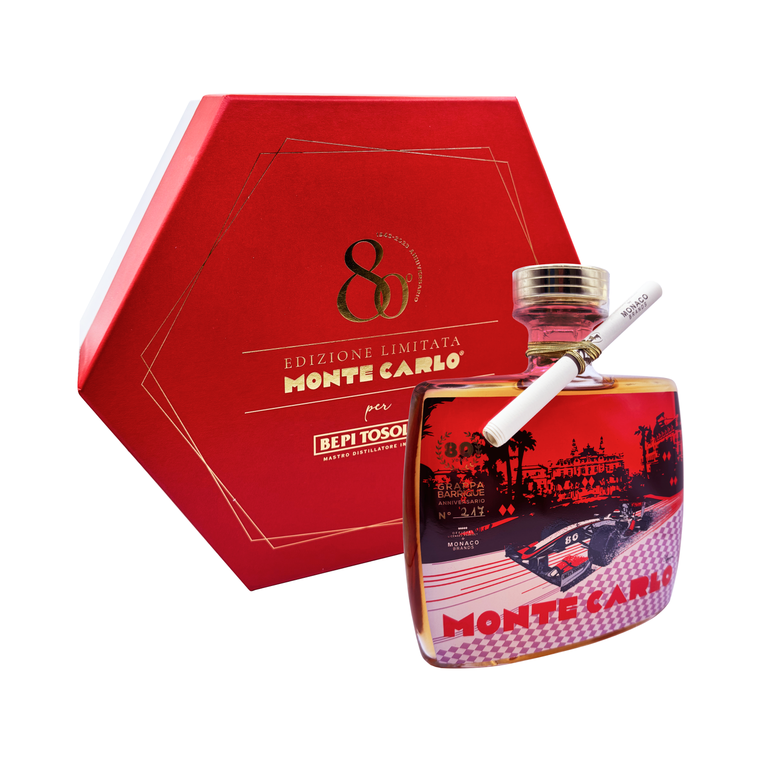 Граппа Bepi Tosolini Monte Carlo in gift box 0,7 л фото