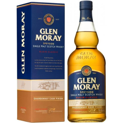 Виски Glen Moray Elgin Classic Chardonnay Cask Finish Single Malt Speyside in gift box 0,7 л фото