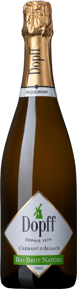 Вино игристое Белое Брют Dopff au Moulin Bio Brut Nature Cremant d'Alsace 0,75 л фото