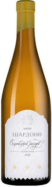 Вино Белое Сухое Sikory Family Reserve Chardonnay Semigorie 2023 0,75 л фото