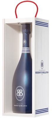 Вино игристое Besserat de Bellefon BB 1843 Champagne in wooden box 0,75 л фото