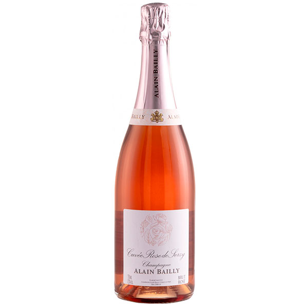 Вино игристое Розовое Брют Alain Bailly Cuvee Rose de Serzy Brut Champagne 0,75 л фото