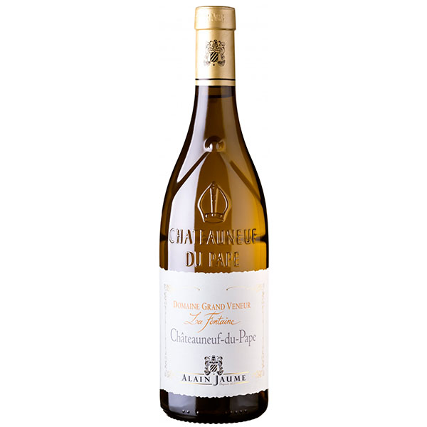 Вино Белое Сухое Alain Jaume & Fils Domaine Grand Veneur La Fontaine Chateauneuf-du-Pape 2020 0,75 л фото