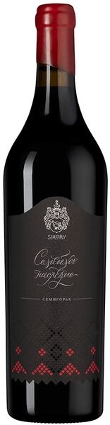 Вино Красное Сухое Sikory Family Heritage Semigorie 2020 0,75 л фото