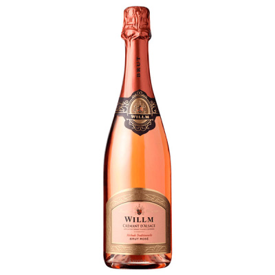 Вино игристое Розовое Брют Willm Cremant d'Alsace Brut Rose 0,75 л фото