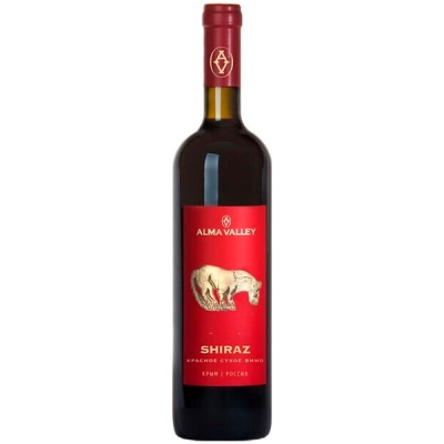Вино Красное Сухое Alma Valley Shiraz Crimea 2021 0,75 л фото