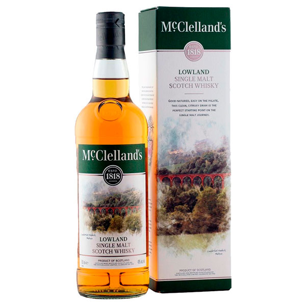 Виски McClelland's Lowland Single Malt in gift box 0,70 л фото