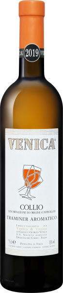 Вино Белое Полусухое Venica & Venica Traminer Aromatico Collio 2019 0,75 л фото
