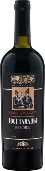 Вино Красное Полусладкое Tost Tamady Red 0,75 л фото