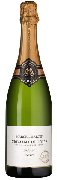 Вино игристое Белое Брют Marcel Martin Cremant de Loire Brut 2023 0,75 л фото