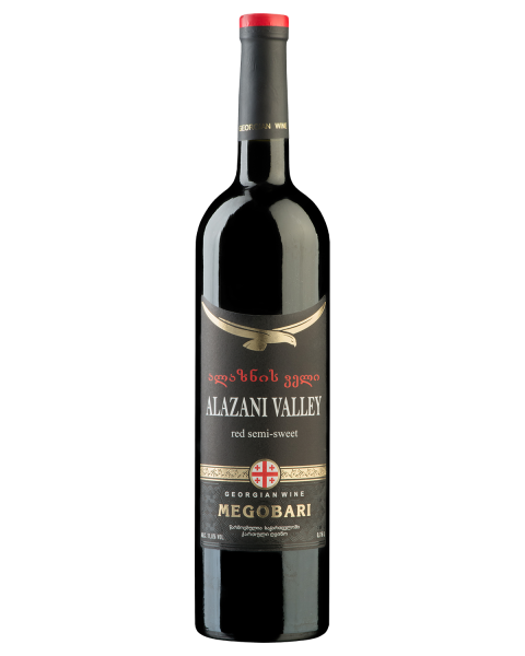 Вино Красное Полусладкое Megobari Alazany Valley Red 2023 0,75 л фото