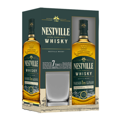 Виски Nestville Blended with a glass in gift box 0,7 л фото