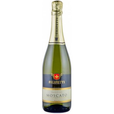 Вино игристое Белое Сладкое Filipetti Moscato Dolce 0,75 л фото