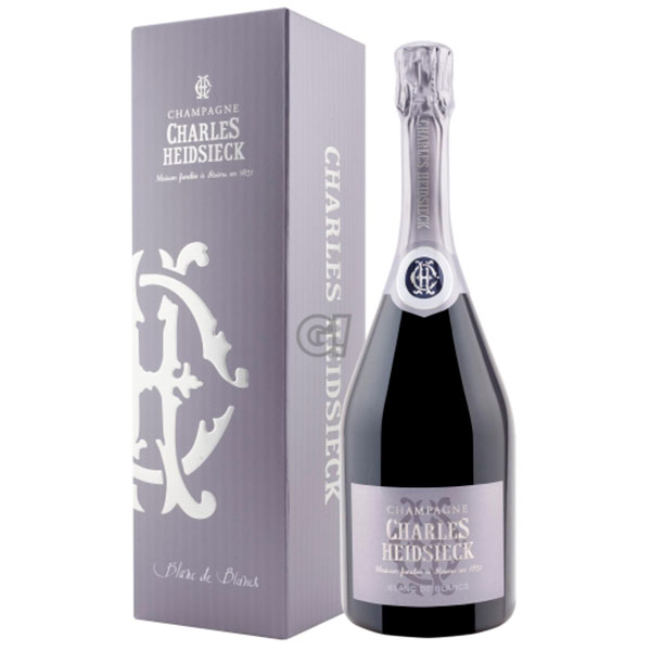 Вино игристое Белое Брют Charles Heidsieck Blanc de Blancs Brut Champagne in gift box 0,75 л фото