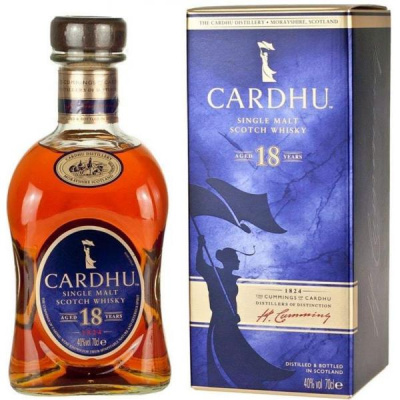 Виски Cardhu 18 Years Old Single Malt Speyside in gift box 0,70 л фото