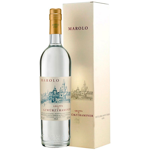 Граппа Marolo Grappa di Gewurztraminer in gift box 0,7 л фото