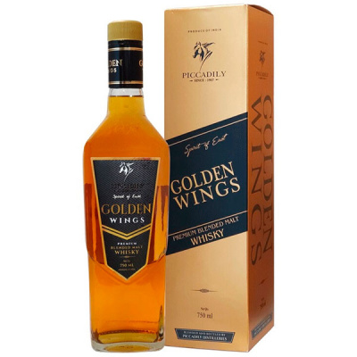 Виски Piccadily Golden Wings Blended Malt in gift box 0,75 л фото