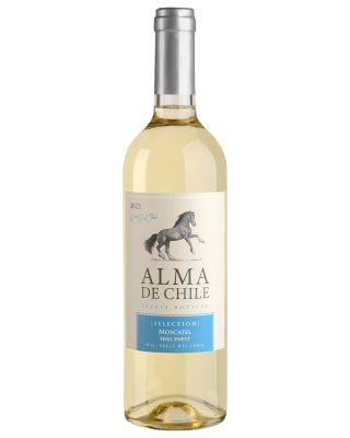 Вино Белое Полусладкое Alma de Chile Moscatel Semisweet Valle del Itata 2023 0,75 л фото