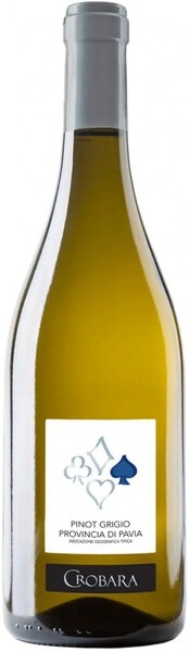 Вино Белое Полусухое Crobara Pinot Grigio Provincia di Pavia 2024 0,75 л фото
