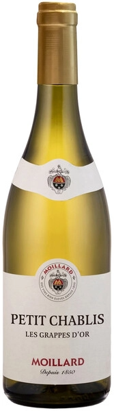 Вино Белое Сухое Moillard Les Grappes d'Or Petit Chablis 2025 0,75 л фото