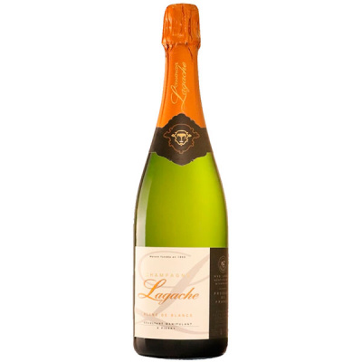 Шампанское Белое Брют Lagache Blanc de Blancs Champagne 0,75 л фото