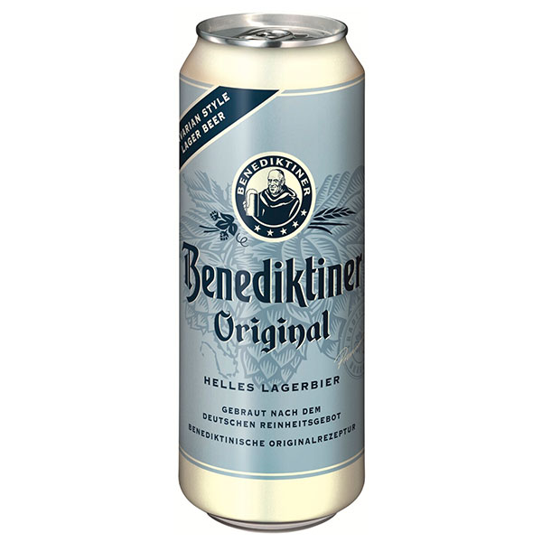 Пиво Светлое Benediktiner Original Hell in can 0,5 л фото