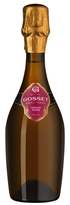 Вино игристое Розовое Экстра Брют Gosset Grand Rose Brut Champagne 2013 0,375 л фото