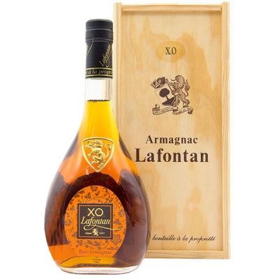 Арманьяк Lafontan XO in wooden box 0,7 л фото