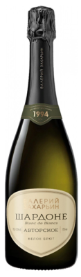 Вино игристое Белое Брют Valery Zaharin Avtorskoe Chardonnay Blanc de Blanc Brut 2024 0,75 л фото