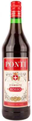 Вермут Красный Сладкий Ponti Rosso 1 л фото