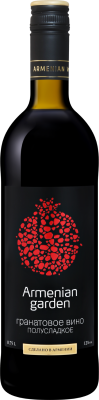 Плодовое вино Красное Полусладкое Armenian Garden Pomegranate 0,75 л фото