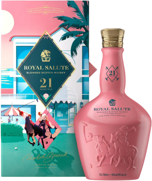 Виски Royal Salute Miami Polo Blend 21 Years Old in gift box 0,7 л фото