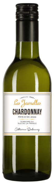 Вино Белое Сухое Les Jamelles Chardonnay 2024 0,25 л фото