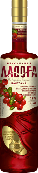 Настойка Ladoga Brusnichnaya 0,5 л фото