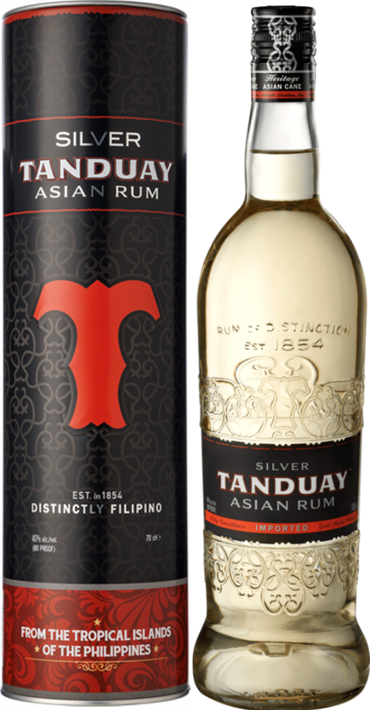 Ром Tanduay Silver in tube 0,7 л фото