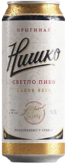 Пиво Светлое Nisko Original Lager in can 0,5 л фото
