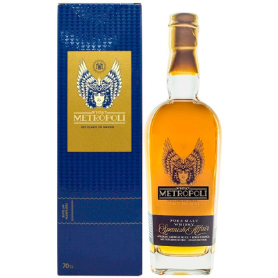 Виски Metropoli Spanish Affair Pure Malt in gift box 0,70 л фото