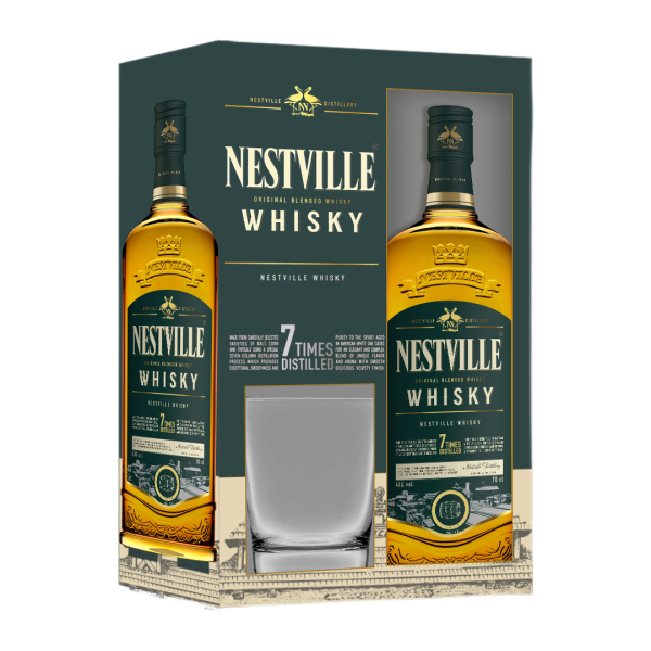 Виски Nestville Blended with a glass in gift box 0,7 л фото