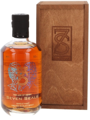 Виски Seven Seals Zodiac The Age of Gemini Single Malt in wooden box 0,5 л фото