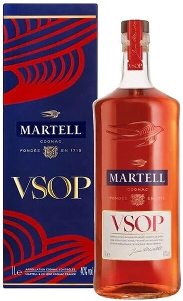 Коньяк Martell VSOP in gift box 1 л фото