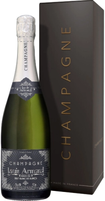 Вино игристое Белое Брют Louis Armand Premier Cru Blanc de Blancs Brut Champagne in gift box 0,75 л фото