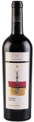 Вино Красное Сухое I Buongiorno Nicolaus Puglia Rosso 2018 0,75 л фото