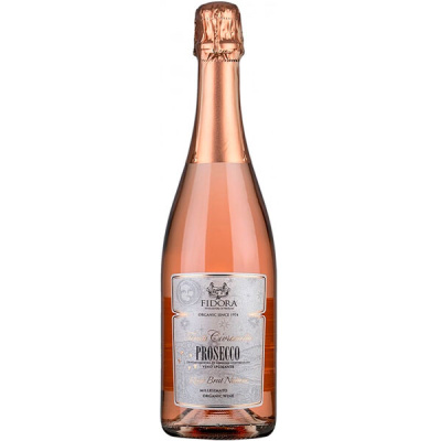 Вино игристое Розовое Сухое Fidora Tenuta Civranetta Prosecco Rose Brut Nature 2021 0,75 л фото