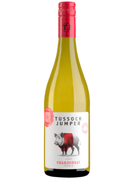 Вино Белое Сухое Tussock Jumper Chardonnay 2023 0,75 л фото