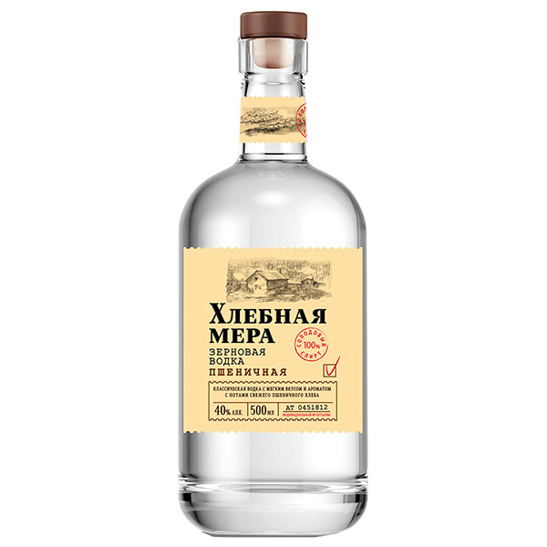 Водка Khlebnaya Mera Pshenichnaya 0,5 л фото