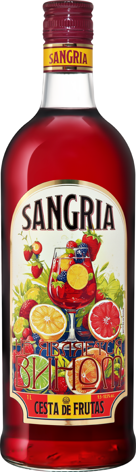 Винный напиток Красное Сладкое Sangria Cesta De Frutas 1 л фото