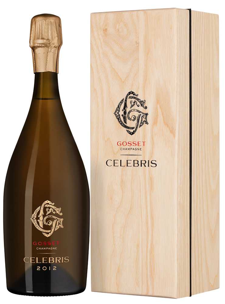 Вино игристое Белое Экстра Брют Gosset Celebris Vintage Extra Brut Champagne in wooden box 2012 0,75 л фото