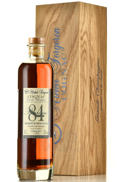 Коньяк Michel Forgeron Barrique 84 Grande Champagne in wooden box 1984 0,50 л фото