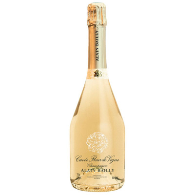 Вино игристое Белое Брют Alain Bailly Cuvee Fleur de Vigne Brut Champagne 0,75 л фото