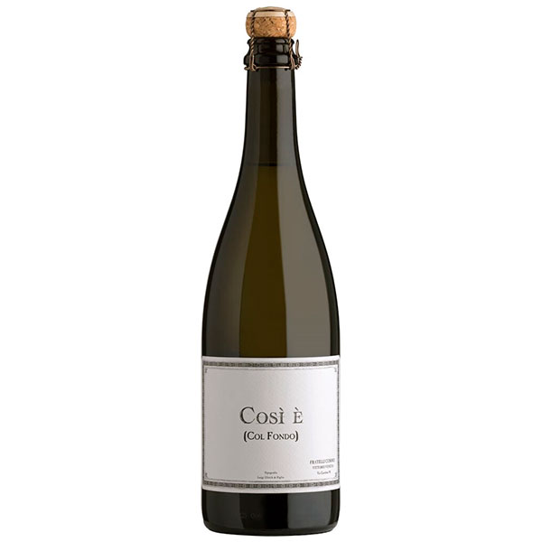 Вино игристое Белое Экстра Брют Bellenda Cosi E Col Fondo Prosecco Conegliano Valdobbiadene 0,75 л фото